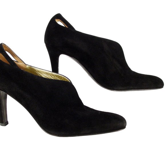 BRUNO MAGLI $350 Suede Heeled Booties Women's 8.5 - Made in ITALY - Picture 3 of 8